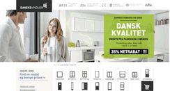 Desktop Screenshot of danske-vinduer.dk